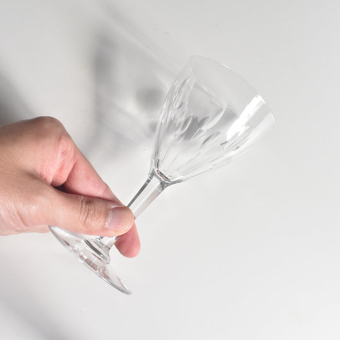 ヴィンテージクリスタルガラス　ワイングラス ヴァル・サン・ランベール NESTOR HAMLET (ネストールハムレット）