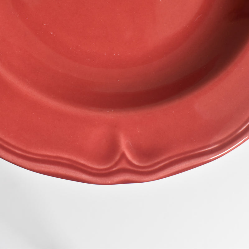 Vintage Deep Plate, Varages Red A