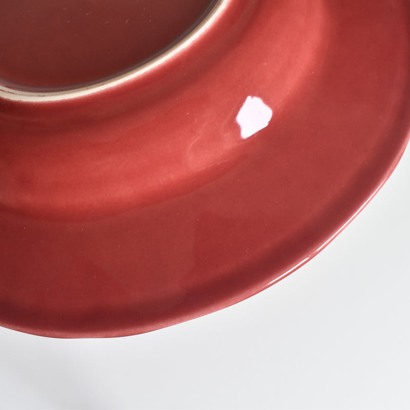 Vintage Deep Plate, Varages Red A