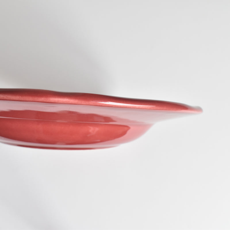 Vintage Deep Plate, Varages Red A
