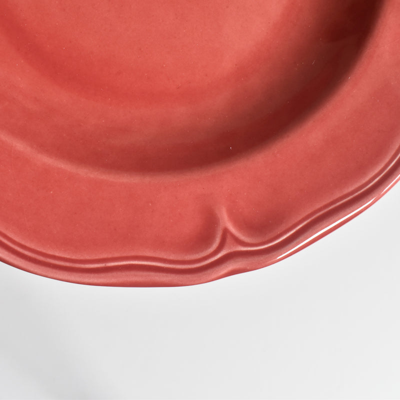 Vintage Deep Plate, Varages, Red B