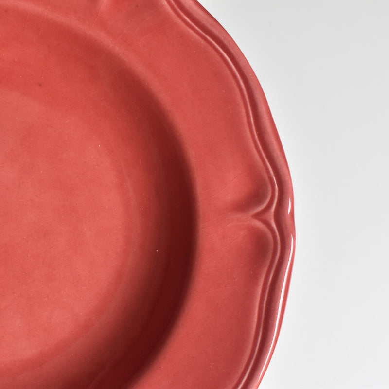 Vintage Deep Plate, Varages, Red B