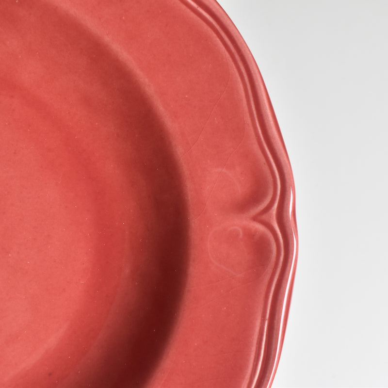 Vintage Deep Plate, Varages, Red B
