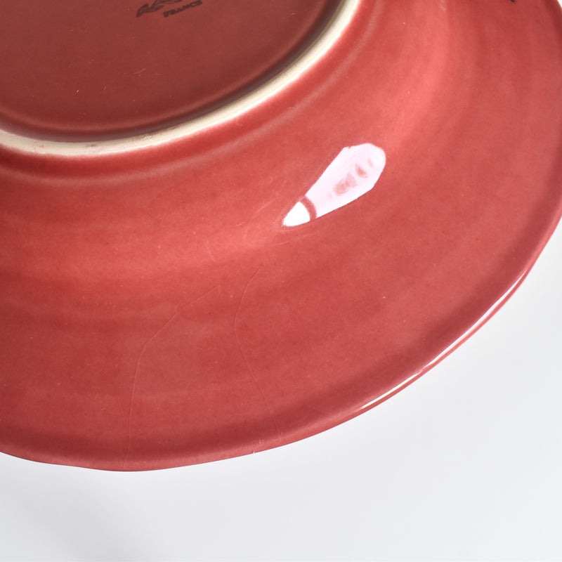 Vintage Deep Plate, Varages, Red B