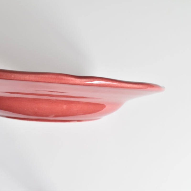 Vintage Deep Plate, Varages, Red B