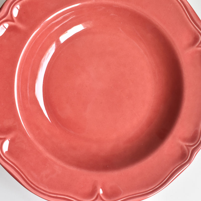 Vintage Deep Plate, Varages, Red B