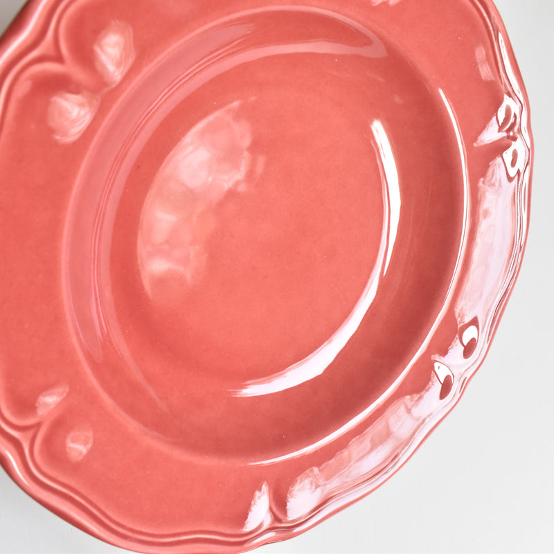 Vintage Deep Plate, Varages, Red B