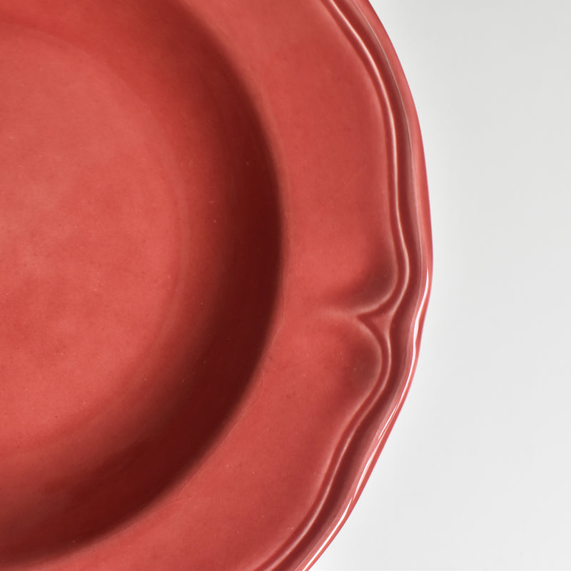 Vintage Deep Plate Varages Red C