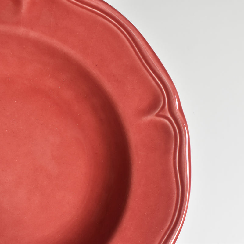 Vintage Deep Plate Varages Red C