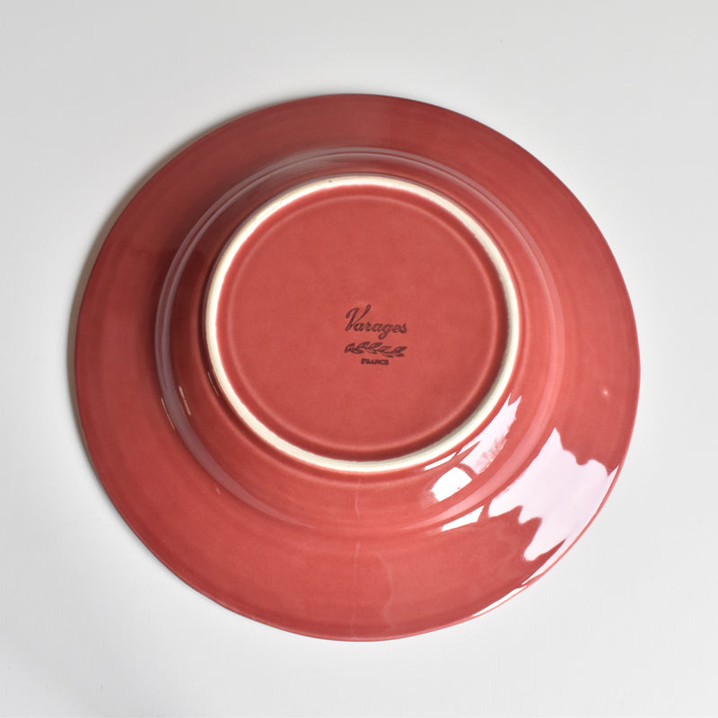 Vintage Deep Plate Varages Red C