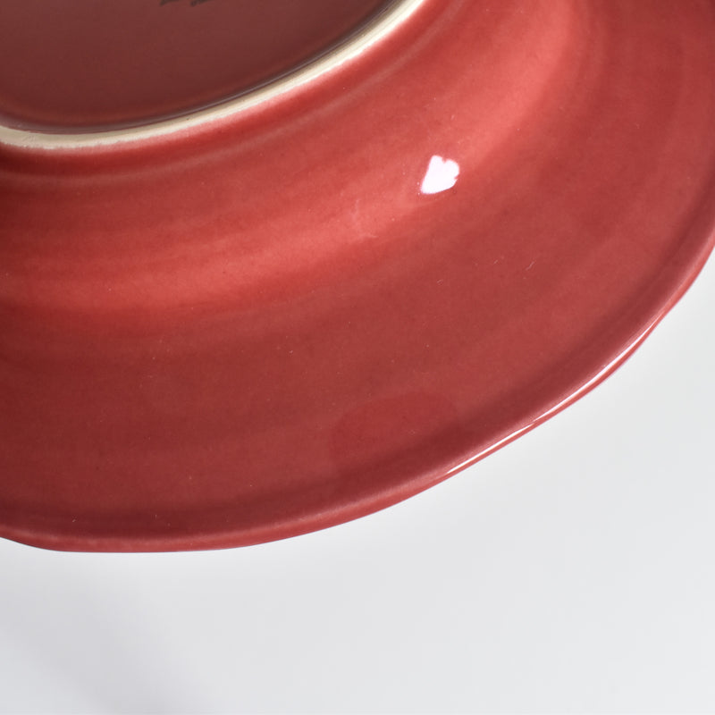 Vintage Deep Plate Varages Red C