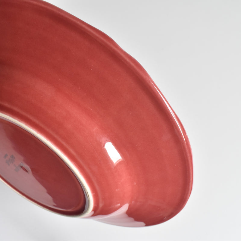 Vintage Deep Plate Varages Red C