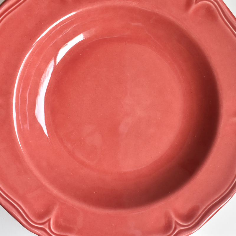 Vintage Deep Plate Varages Red C