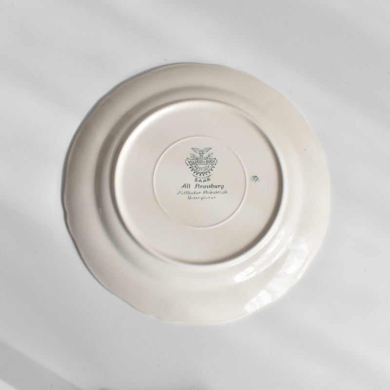 ヴィンテージデザートプレート ビレロイ＆ボッホ Alt Strassburg（アルト・ストラスブール） B