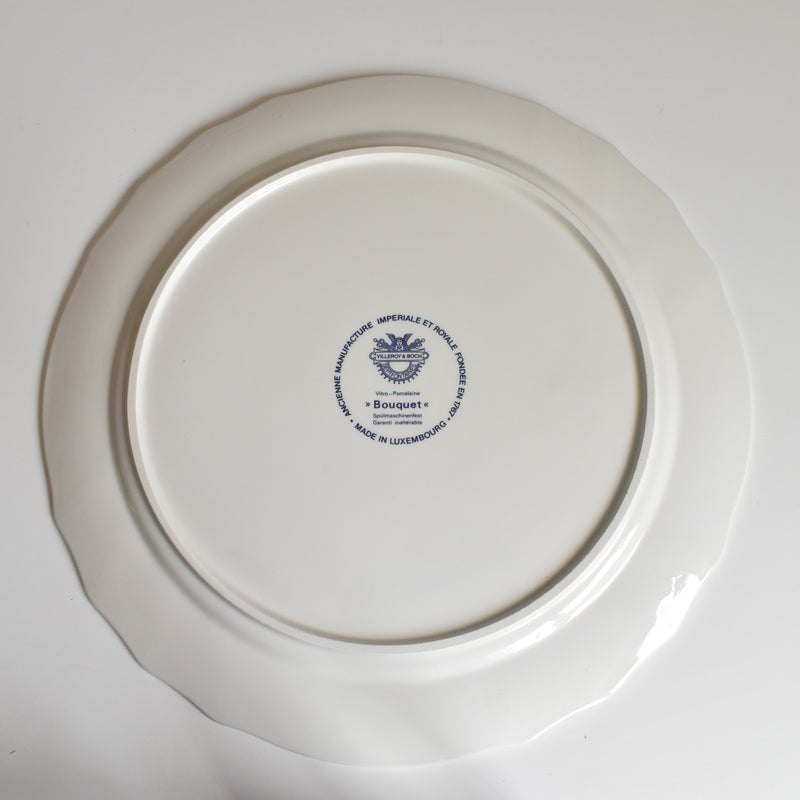 Vintage Large Plate Villeroy & Boch Bouquet