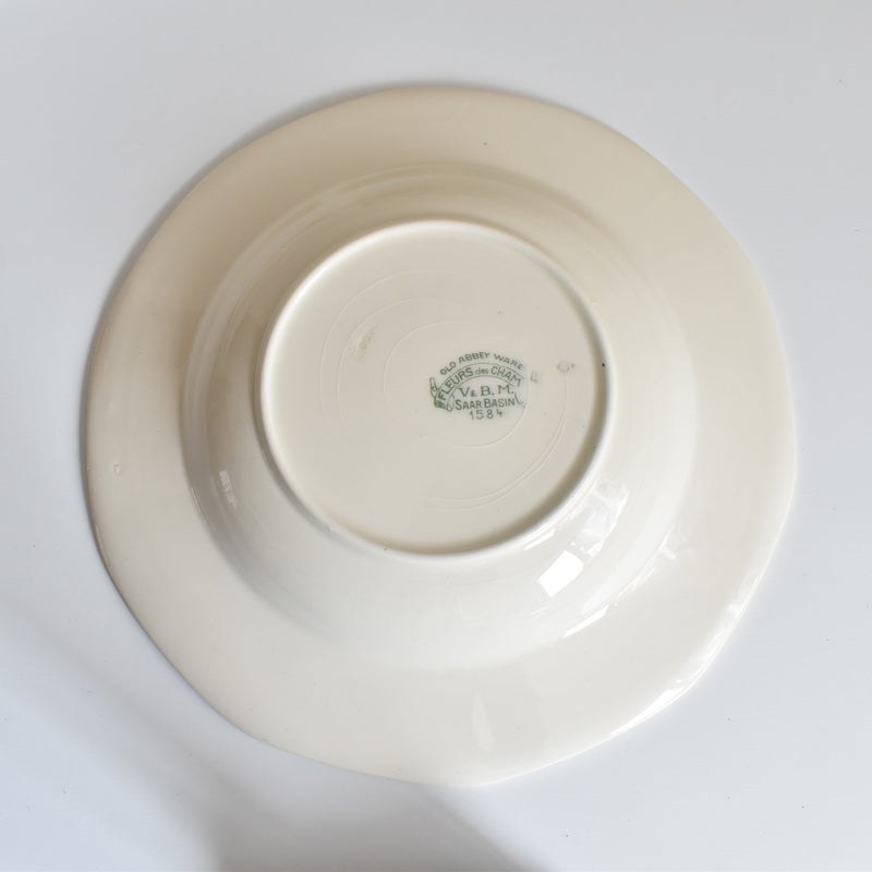 Vintage Deep Plate Villeroy & Boch Fleurs des champs E