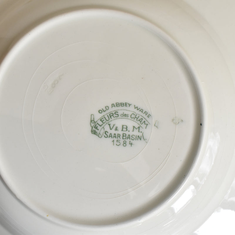 Vintage Deep Plate Villeroy & Boch Fleurs des champs E