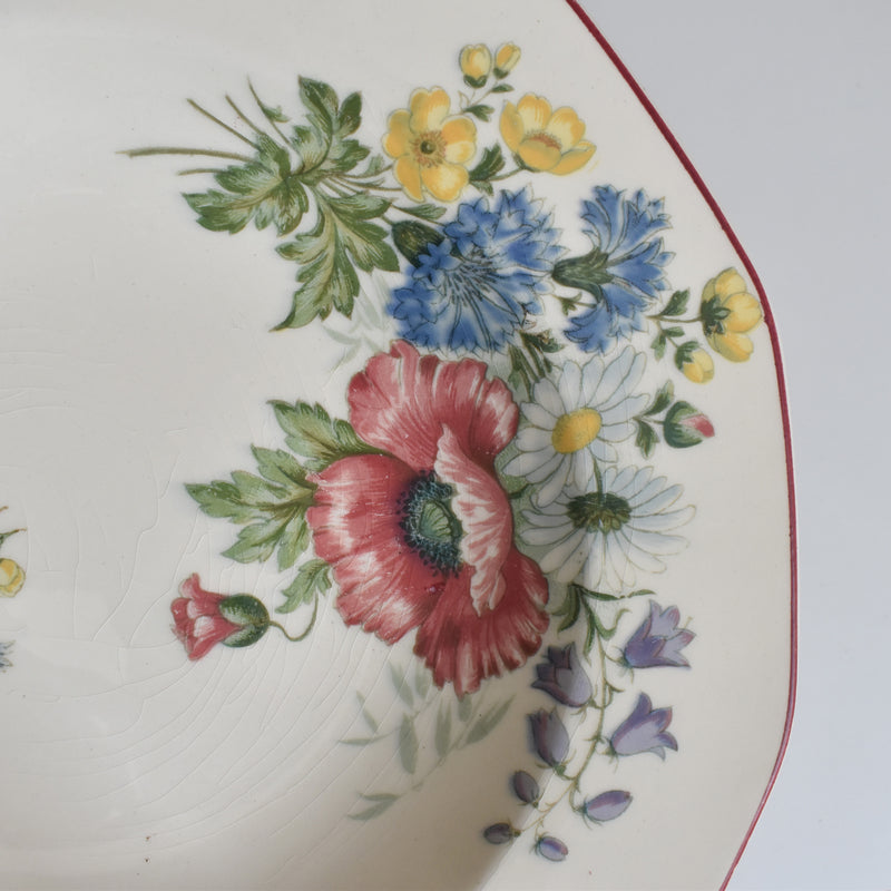 Vintage Deep Plate - Villeroy & Boch Fleurs des champs (Flowers of the Fields) F