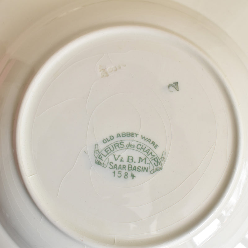 Vintage Deep Plate - Villeroy & Boch Fleurs des champs (Flowers of the Fields) F