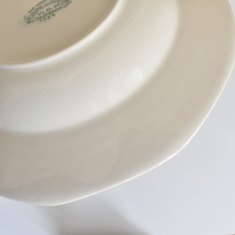 Vintage Deep Plate - Villeroy & Boch Fleurs des champs (Flowers of the Fields) F