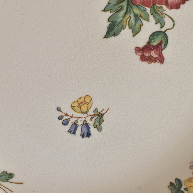 Vintage Footed Plate, Villeroy & Boch Fleurs des champs (B)