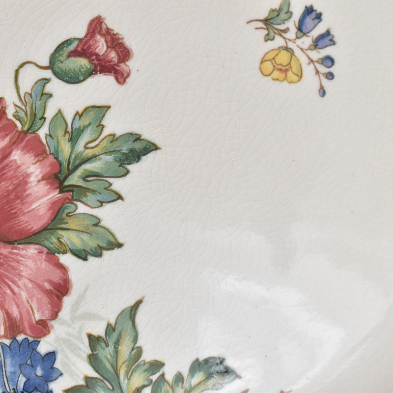Vintage Footed Plate, Villeroy & Boch Fleurs des champs (B)