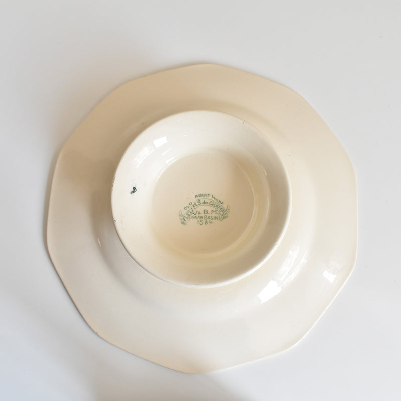 Vintage Footed Plate, Villeroy & Boch Fleurs des champs (B)