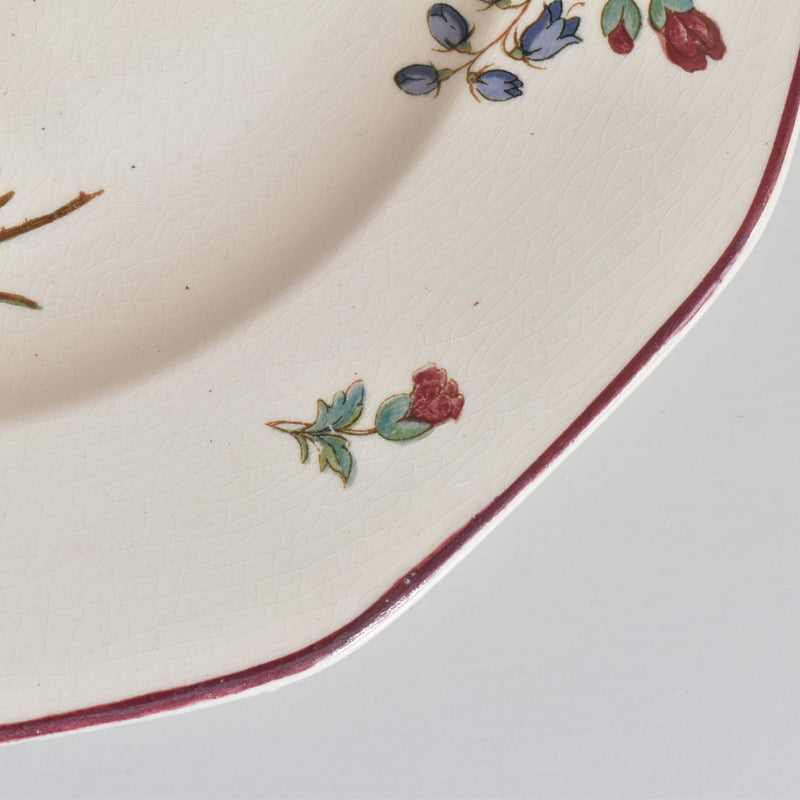 Vintage Footed Plate, Villeroy & Boch Fleurs des champs (B)