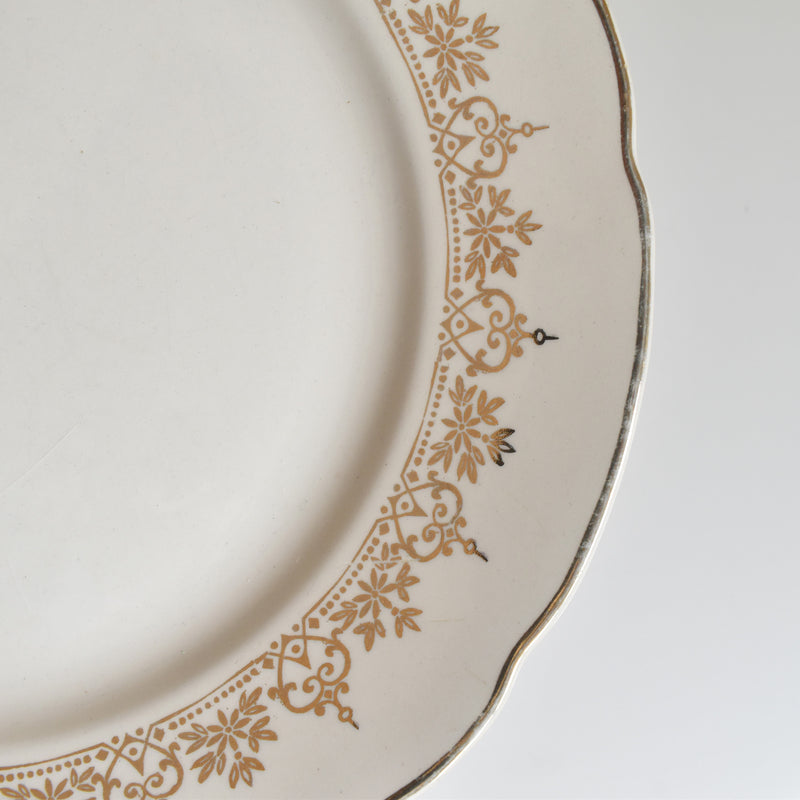 Vintage Plate Villeroy & Boch 7206 Gold B