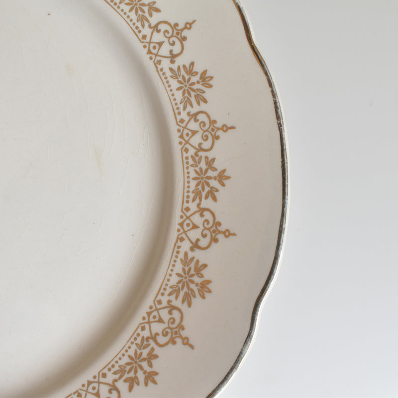 Vintage Plate Villeroy & Boch 7206 Gold B