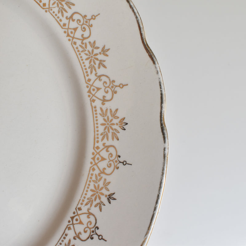 Vintage Plate Villeroy & Boch 7206 Gold C