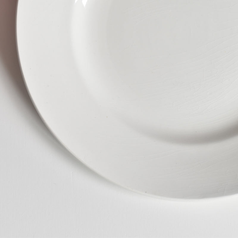Vintage Plate Longwy White A