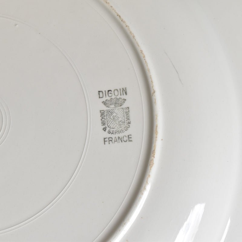 ヴィンテージ大皿 ディゴワン＆サルグミンヌ ホワイト 37.3cm