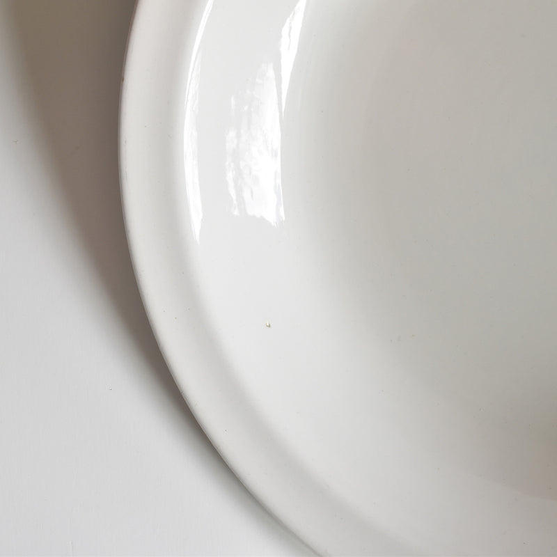 ヴィンテージ深い大皿 ディゴワン＆サルグミンヌ ホワイト A
