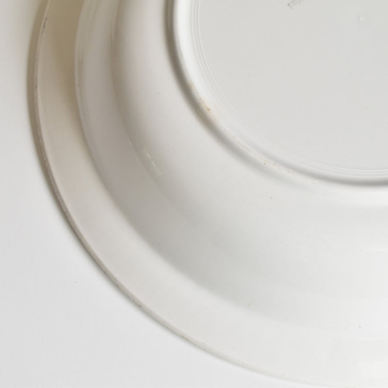 ヴィンテージ深い大皿 ディゴワン＆サルグミンヌ ホワイト A