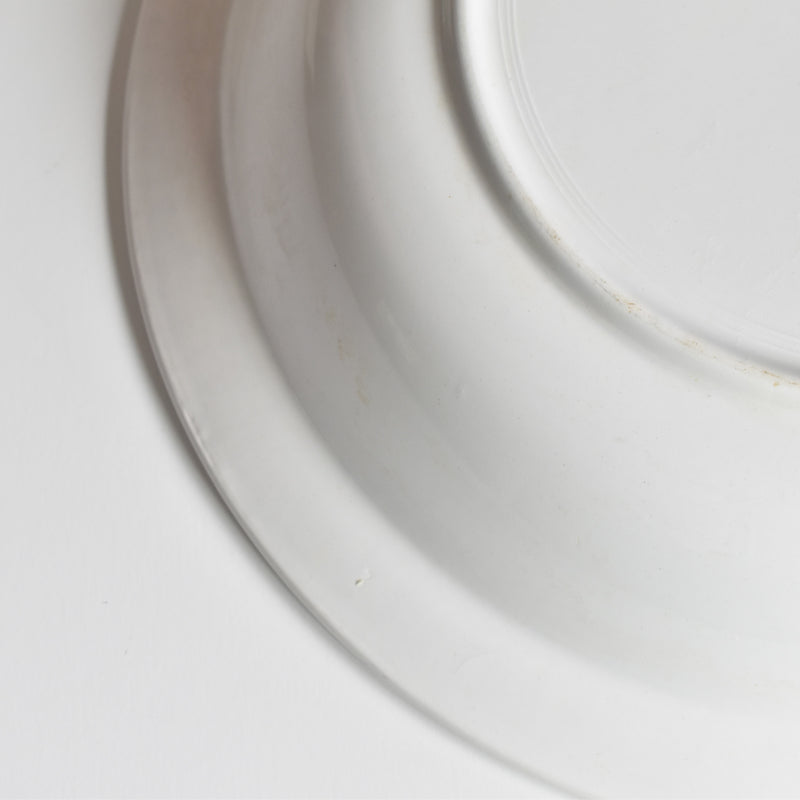 ヴィンテージ深い大皿 ディゴワン＆サルグミンヌ ホワイト B