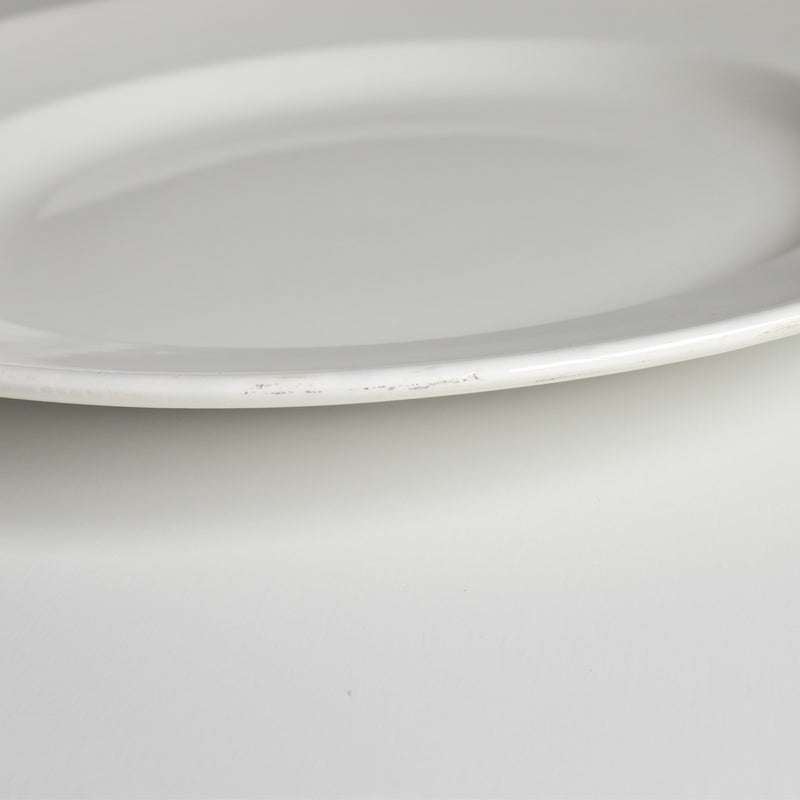 Vintage Large Digoin & Sarreguemines White Plate 33.5cm