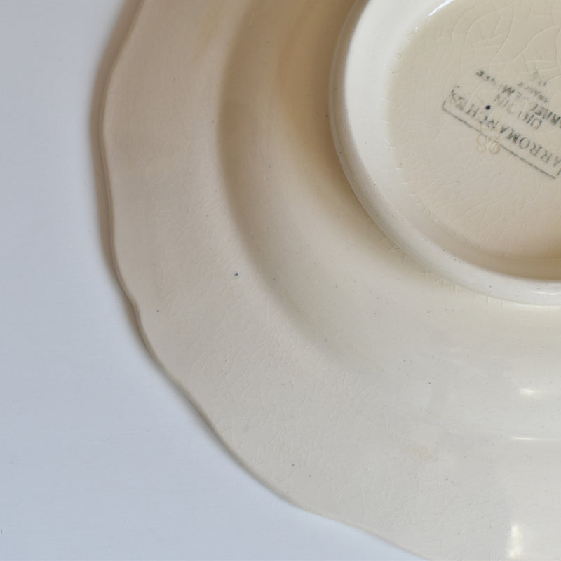 Vintage Pedestal Plate Digoin & Sarreguemines Arromanches B