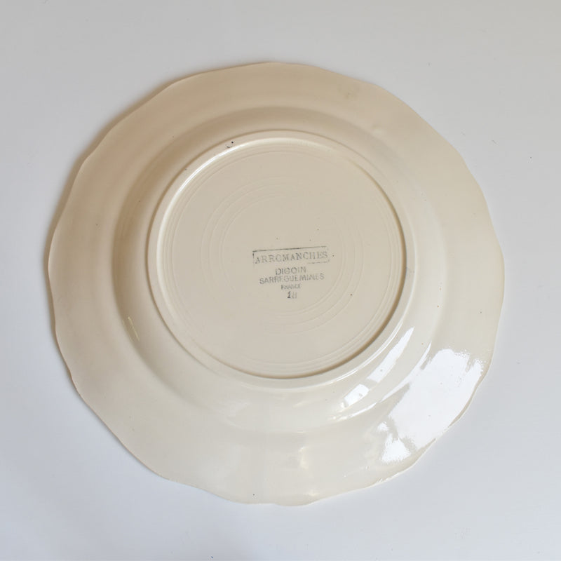 Vintage Plate Digoin & Sarreguemines Arromanches A