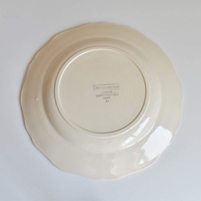 Vintage Plate Digoin & Sarreguemines Arromanches B