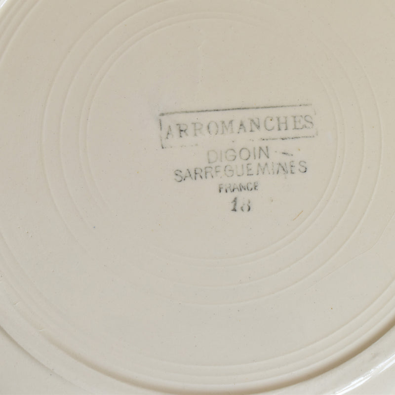 Vintage Plate Digoin & Sarreguemines Arromanches B