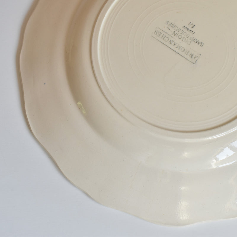 Vintage Plate Digoin & Sarreguemines Arromanches B