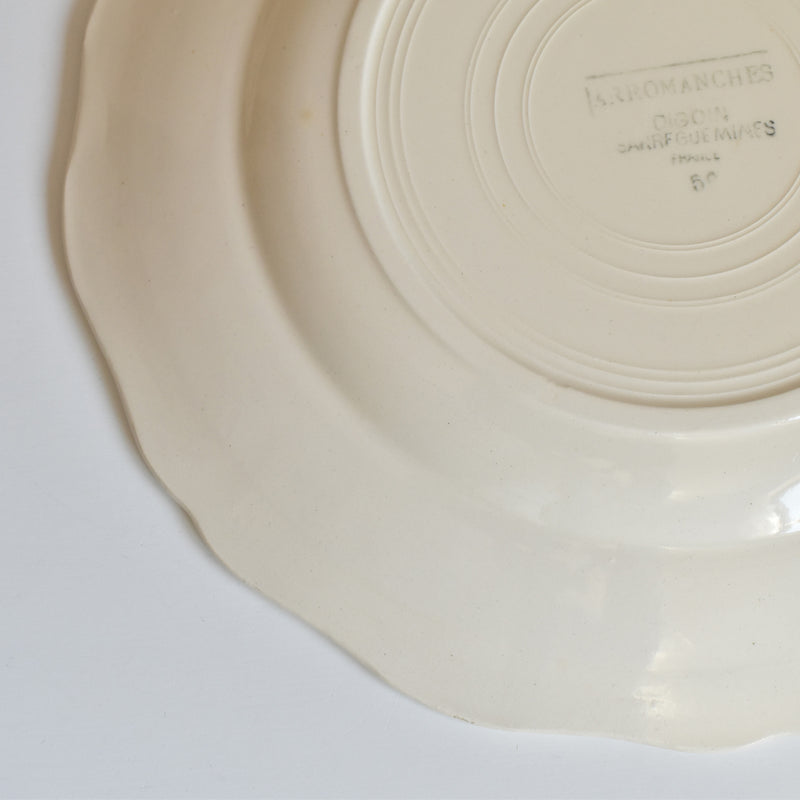 Vintage Plate Digoin & Sarreguemines Arromanches C