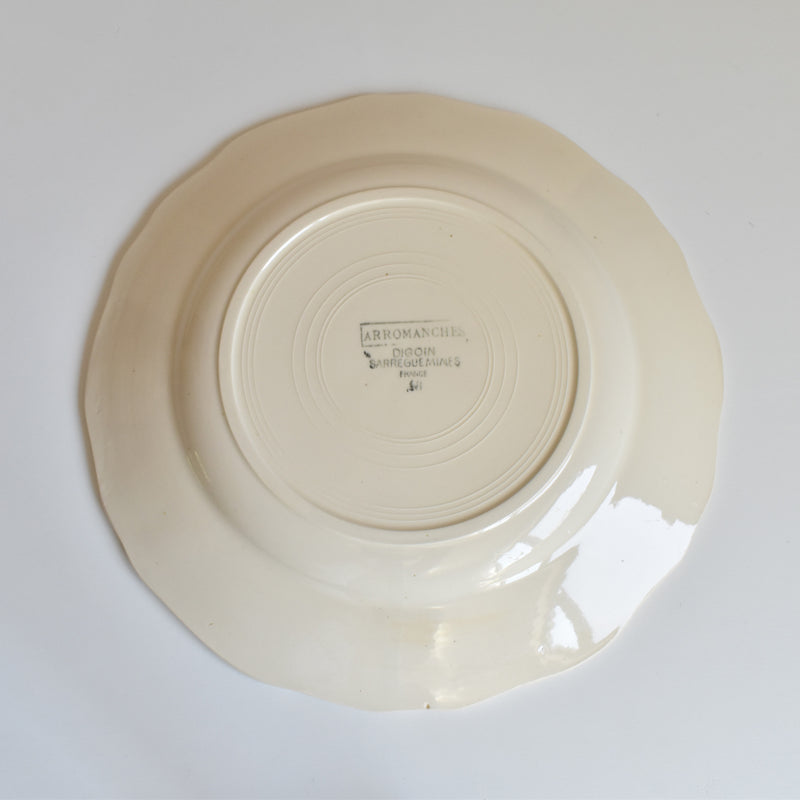 Vintage plate Digoin & Sarreguemines Arromanches D