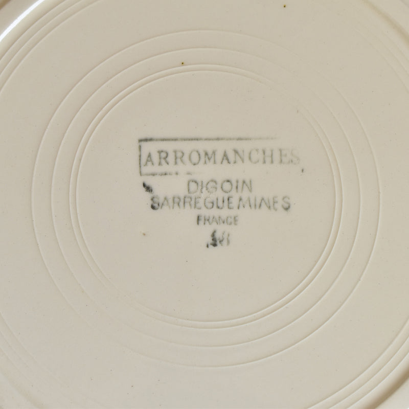 Vintage plate Digoin & Sarreguemines Arromanches D