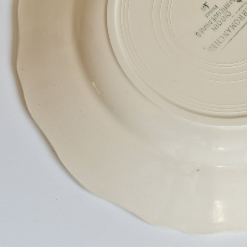 Vintage plate Digoin & Sarreguemines Arromanches D