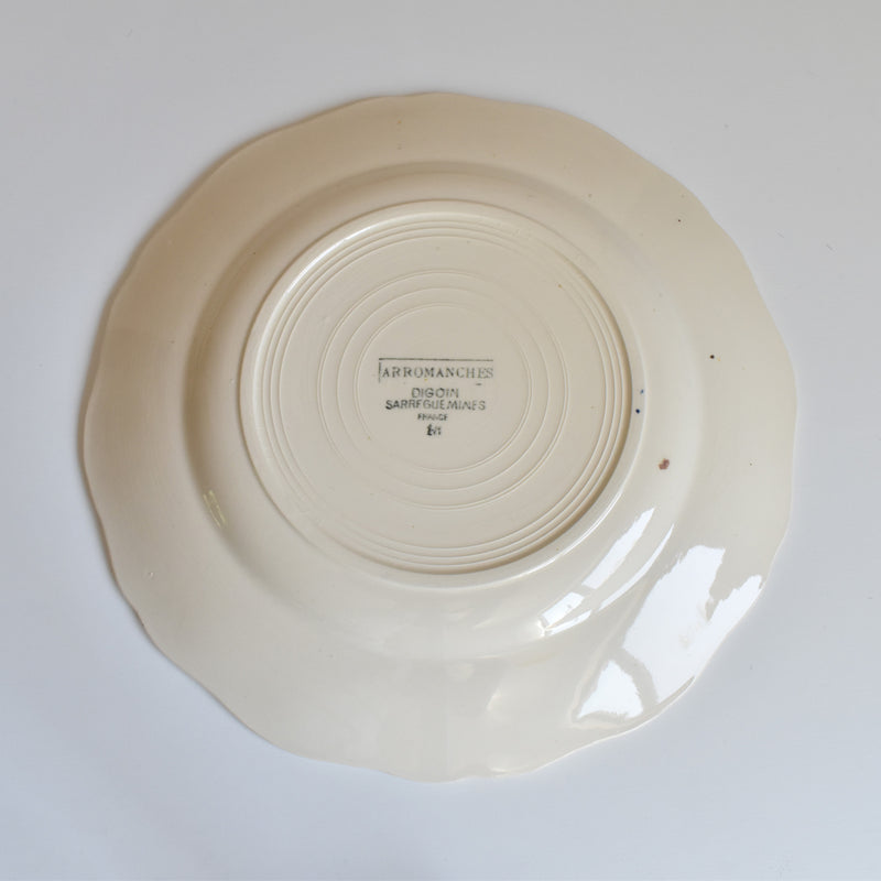 Vintage Plate Digoin & Sarreguemines Arromanches E