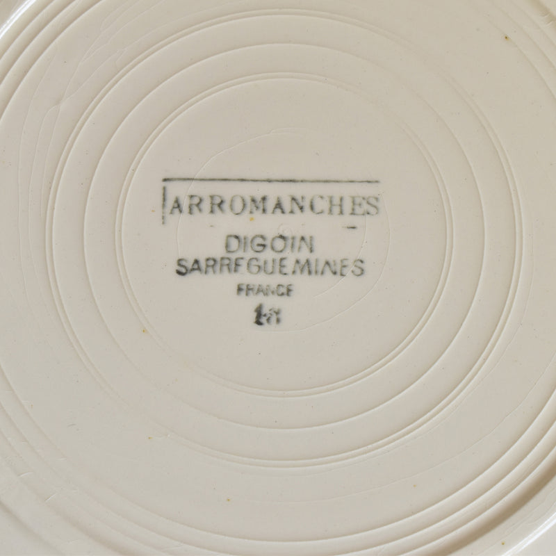 Vintage Plate Digoin & Sarreguemines Arromanches E