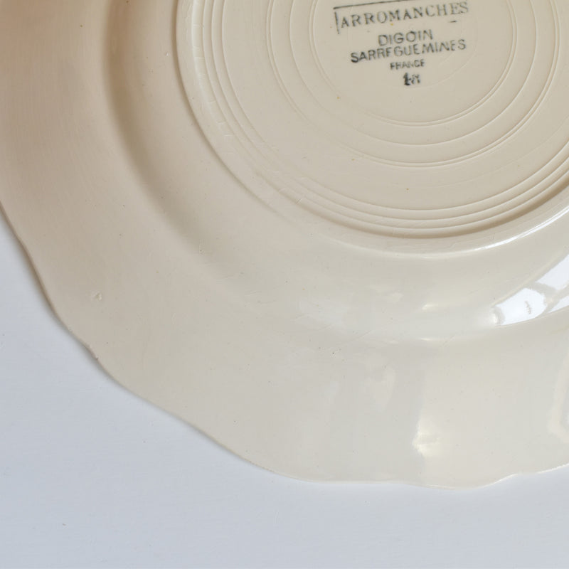 Vintage Plate Digoin & Sarreguemines Arromanches E