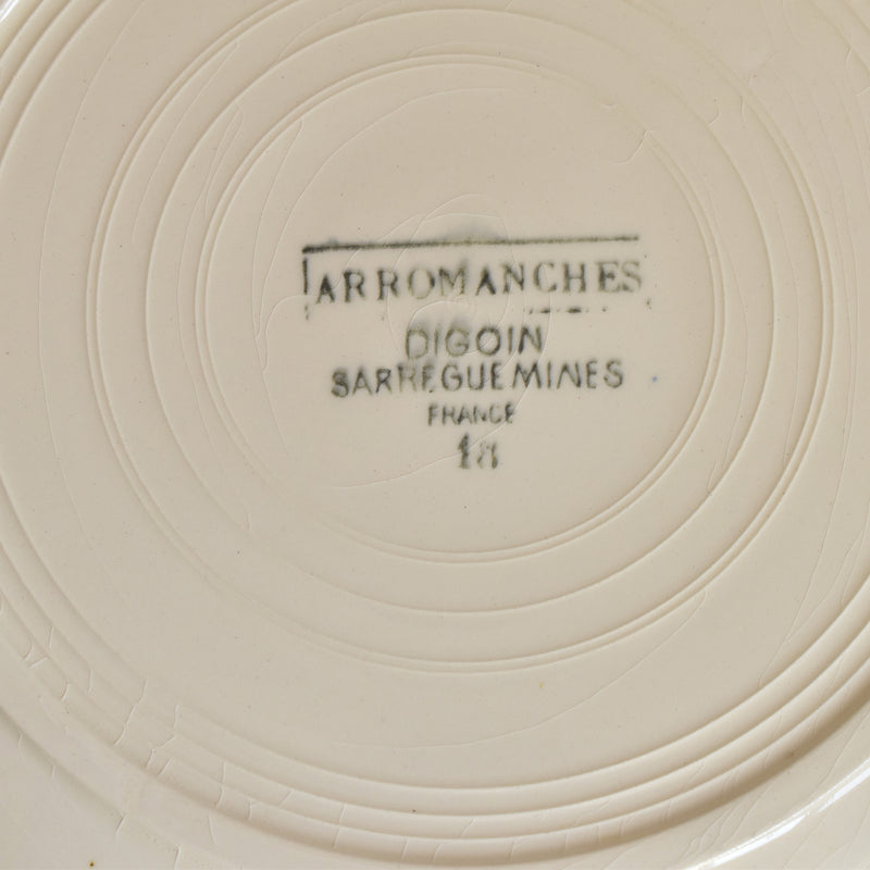 Vintage plate Digoin & Sarreguemines Arromanches F